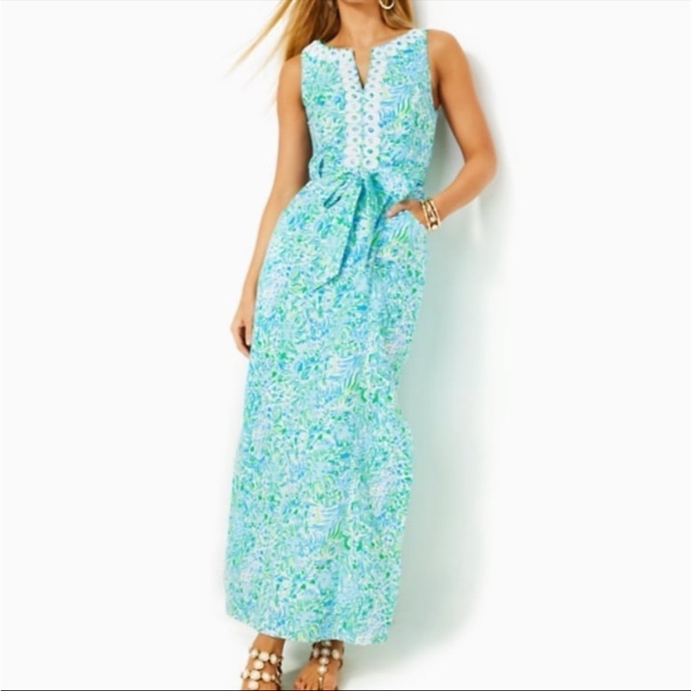 Lilly Pulitzer Gulianna Cotton Maxi Shift Dress